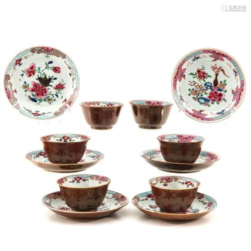 A Collection of 6 Cups and Saucers