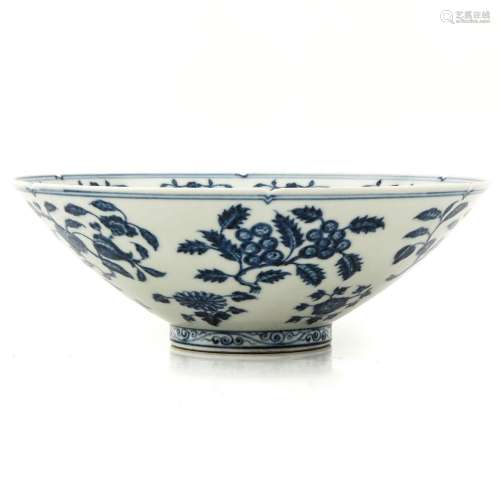 A Blue and White Bowl