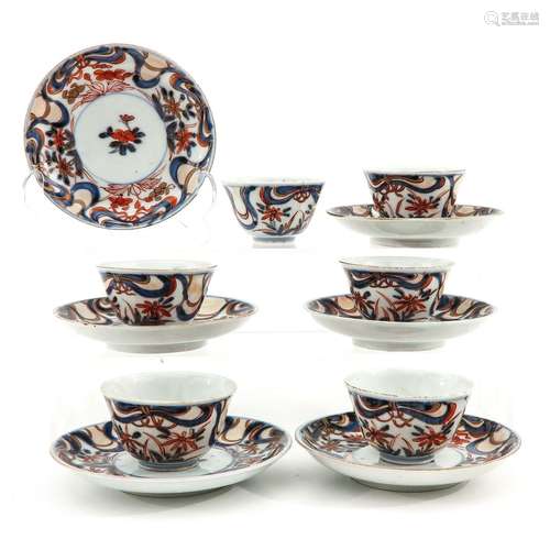 A Collection of 6 Cups and Saucers