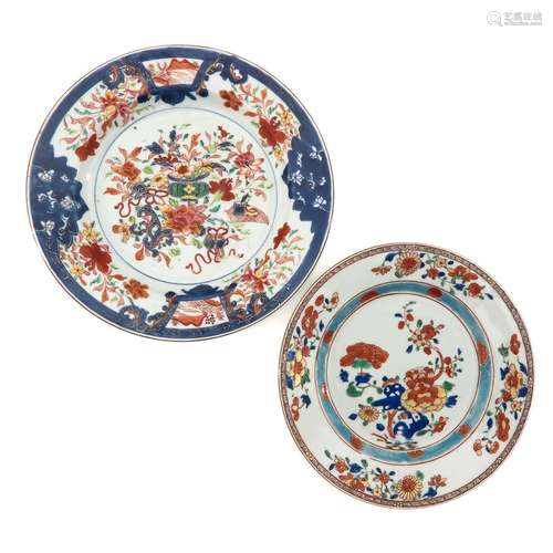 A Lot of 2 Polychrome Decor Plates