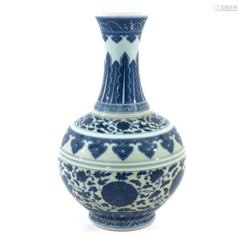 A Blue and White Vase