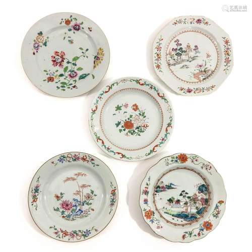 A Collection of 5 Plates