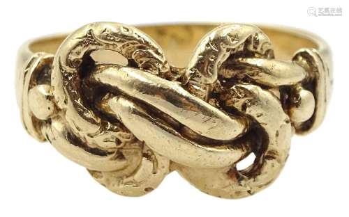 Early 20th century gold knot ring
