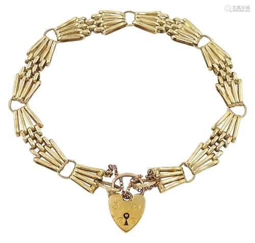 9ct gold link bracelet