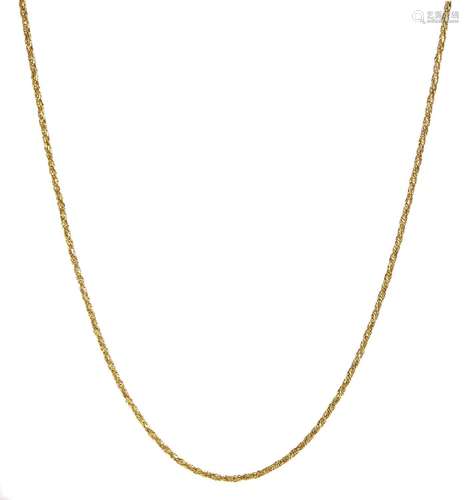 18ct gold twist necklace