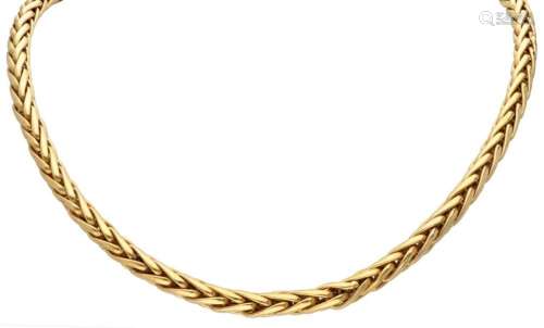 18K. Yellow gold Palmiero link necklace.