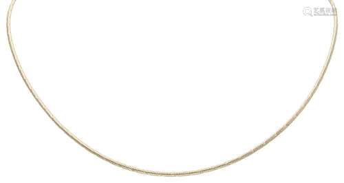 14K. Yellow gold necklace.