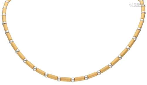 Vintage 18K. bicolor gold Chini necklace.