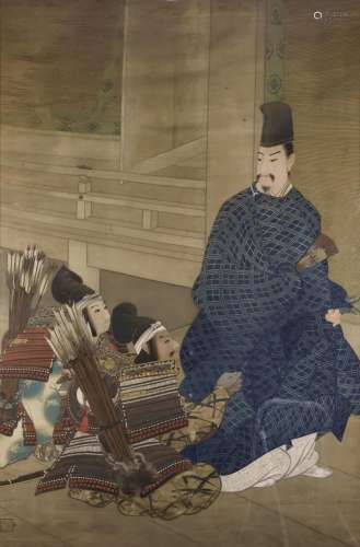 JAPON - Période MEIJI (1868-1912) <br />
Genji se prosternan...