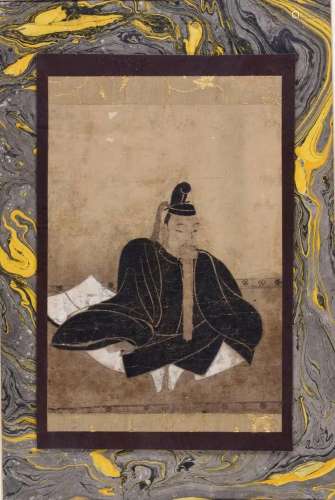 JAPON - Période AZUCHI-MOMOYAMA (1573-1603)<br />
Dignitaire...