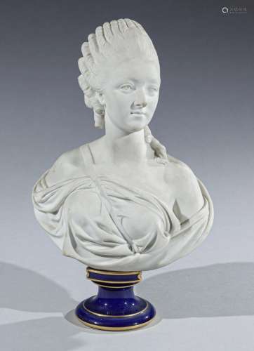 SEVRES, d'après Augustin Pajou (1730-1901)<br />
Madame du B...