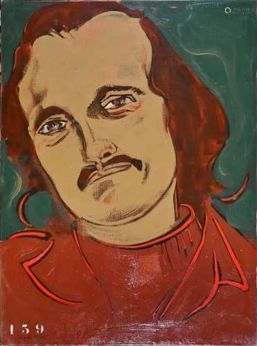 Jacques OUDOT (né en 1938)<br />
Portrait d'Edgar-Allan Poe ...