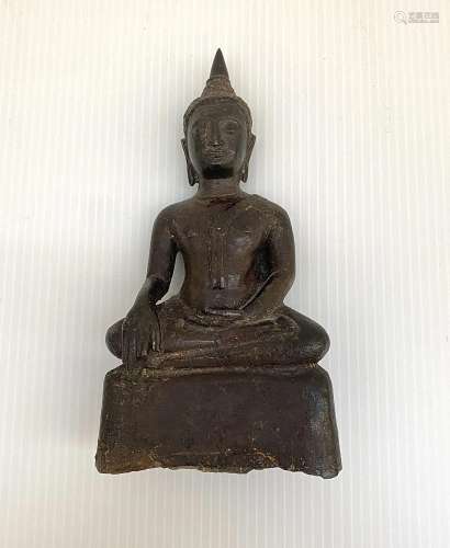 THAILANDE - Début du XIXe siècle<br />
Bouddha assis en posi...