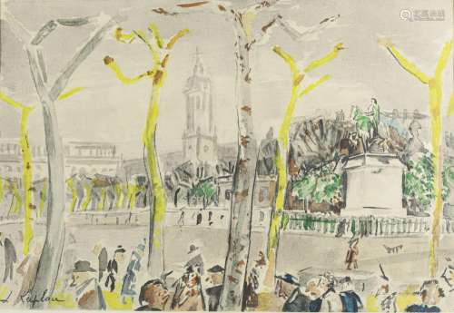 Jacques LAPLACE (1890-1955), d'après<br />
Vue de la place B...