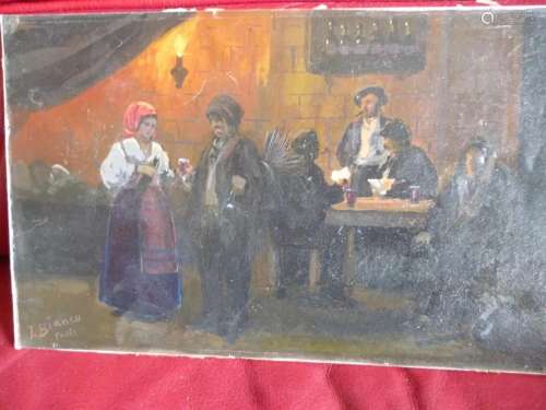 Ecole FRANCAISE du XIXe siècle<br />
Scène de taverne<br />
...