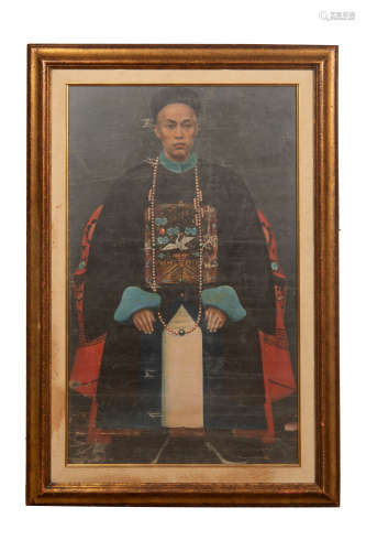 十九世紀 官員肖像  Unknown (Chinese), A Chinese portrait of ...