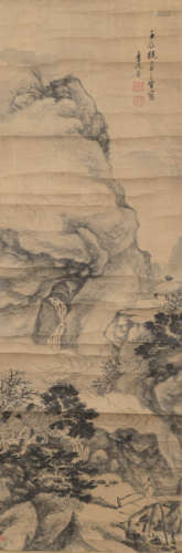 李流芳款  山水立軸  Attributed to Li Liufang (Chinese) A lan...