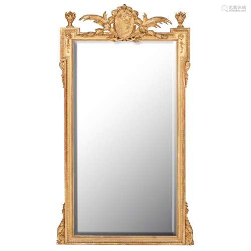 VICTORIAN GILTWOOD AND GESSO PIER MIRROR 19TH CENTURY