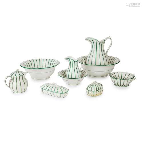 MINTON NEW STONE PART TOILET SET, OF ROYAL INTEREST MID 19TH...