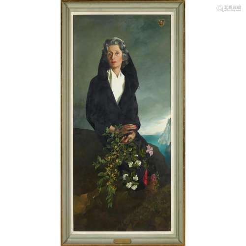 § ANNA KATRINA ZINKEISEN (BRITISH 1901-1976) PORTRAIT OF LAD...