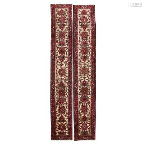 PAIR OF HERIZ RUNNERS NORTHWEST PERSIA, MODERN