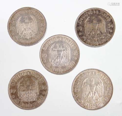 5 x 5 Reichsmark 1934