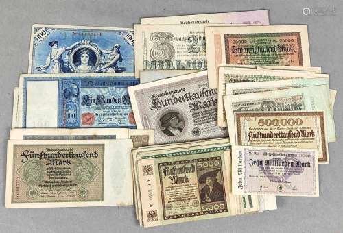 Sammlung 150 Banknoten DR 1908/23