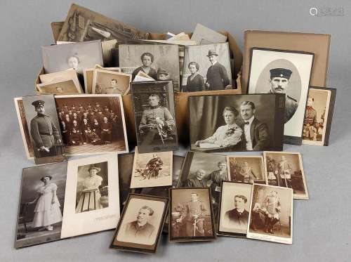 großes Konvolut Kabinettfotos um 1900/20