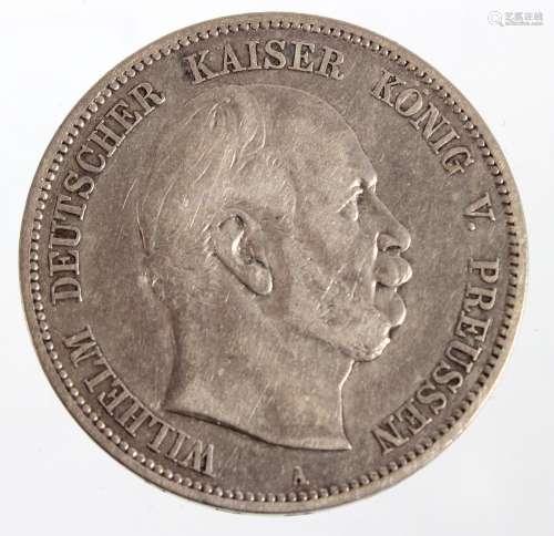 5 Mark Wilhelm I Preusen 1876 A