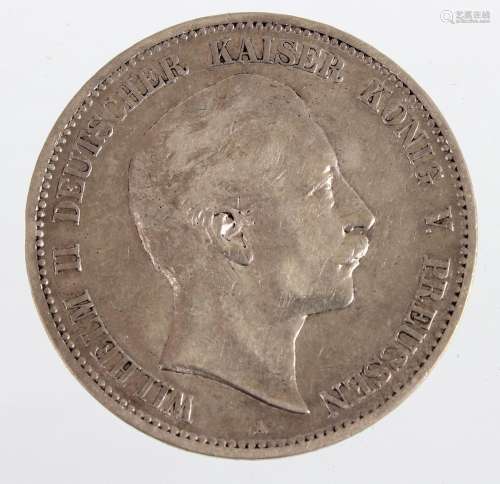 5 Mark Wilhelm II Preussen 1902 A