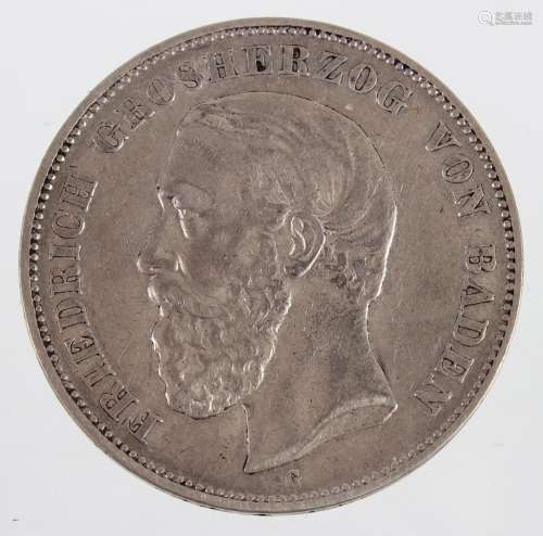 5 Mark Friedrich von Baden 1875 G