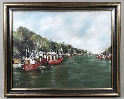 Fischerboote im Kanal - Braun, Dietmar