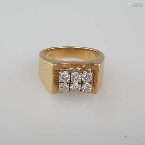 Diamantring - Gelbgold 750/000 (18 Kt.)