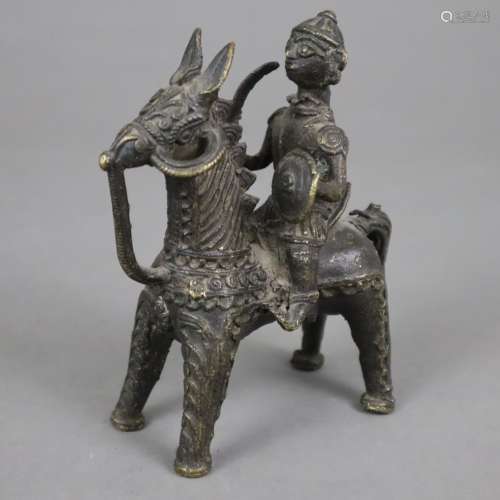 Reiter auf Pferd /Tempelspielzeug - Indien