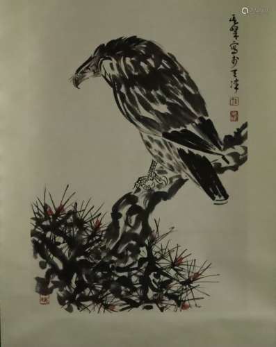 Chinesisches Rollbild - Adler