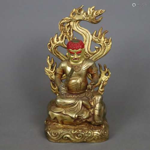 Figur des Dharmapalas Acala - Tibet / China 20.Jh.