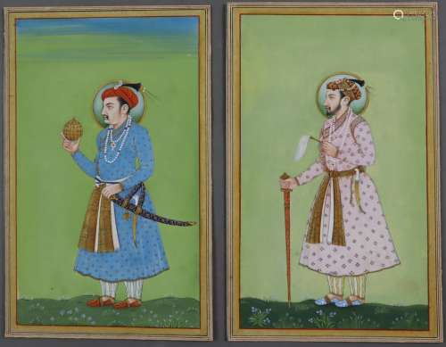 Zwei indische Miniaturmalereien - Indien