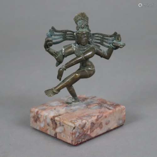 Shiva Nataraja - Miniatur-Kupferbronze