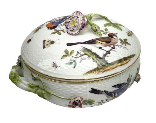 Continental Meissen style tureen and cover