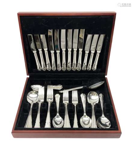 Canteen of Sheffield silver-plated cutlery by John Stephenso...