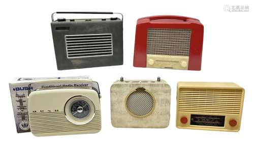 1950s Pye Type P43 cabinet radio in cream Bakelite case with...