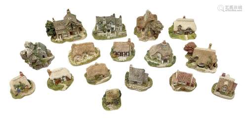 Sixteen Lilliput Lane models to include Bramble Cottage