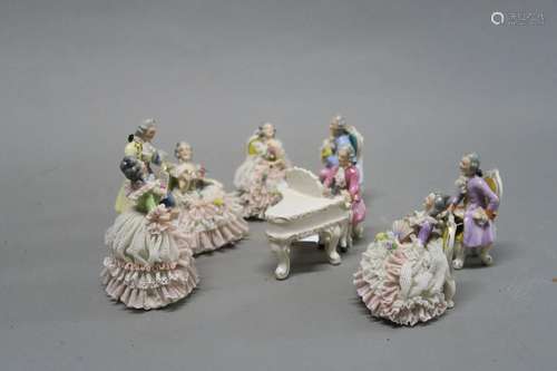 Le concert ensemble de figurines e