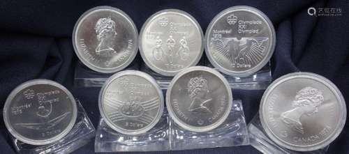 CONVOLUTE COINS: Olympic Games in Montréal 1976