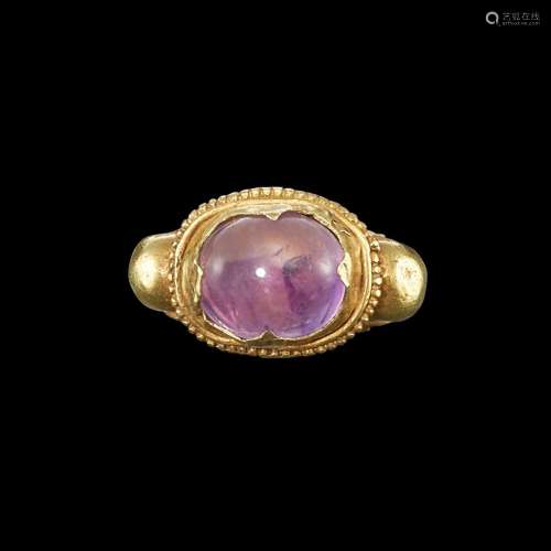 . A gold and amethyst ring Khmer, 7th - 12th century | 高棉 ...