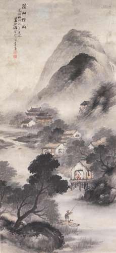 WU SHIXIAN (1845-1916)	 Landscape, 1898