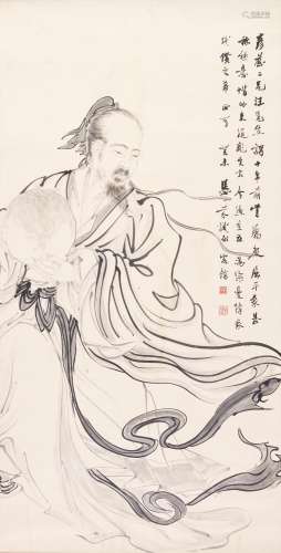 DENG FEN (1894-1964) Portrait of Qu Yuan, 1943