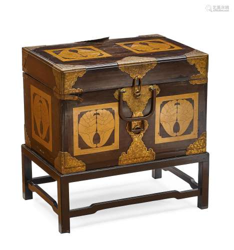 A LACQUER STORAGE CHEST  Japan, Edo period (1615-1868), 19th...