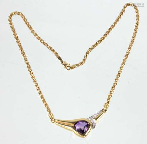 Amethyst Brillant Collier - GG 585