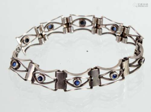 Art Deko Armband mit Saphiren